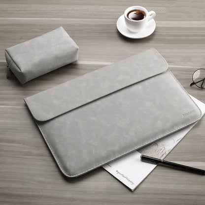 Frosted laptop sleeve for MacBook Pro Air 11-16 inch, in Blue Deep Grey Green Khaki Light Grey Pink