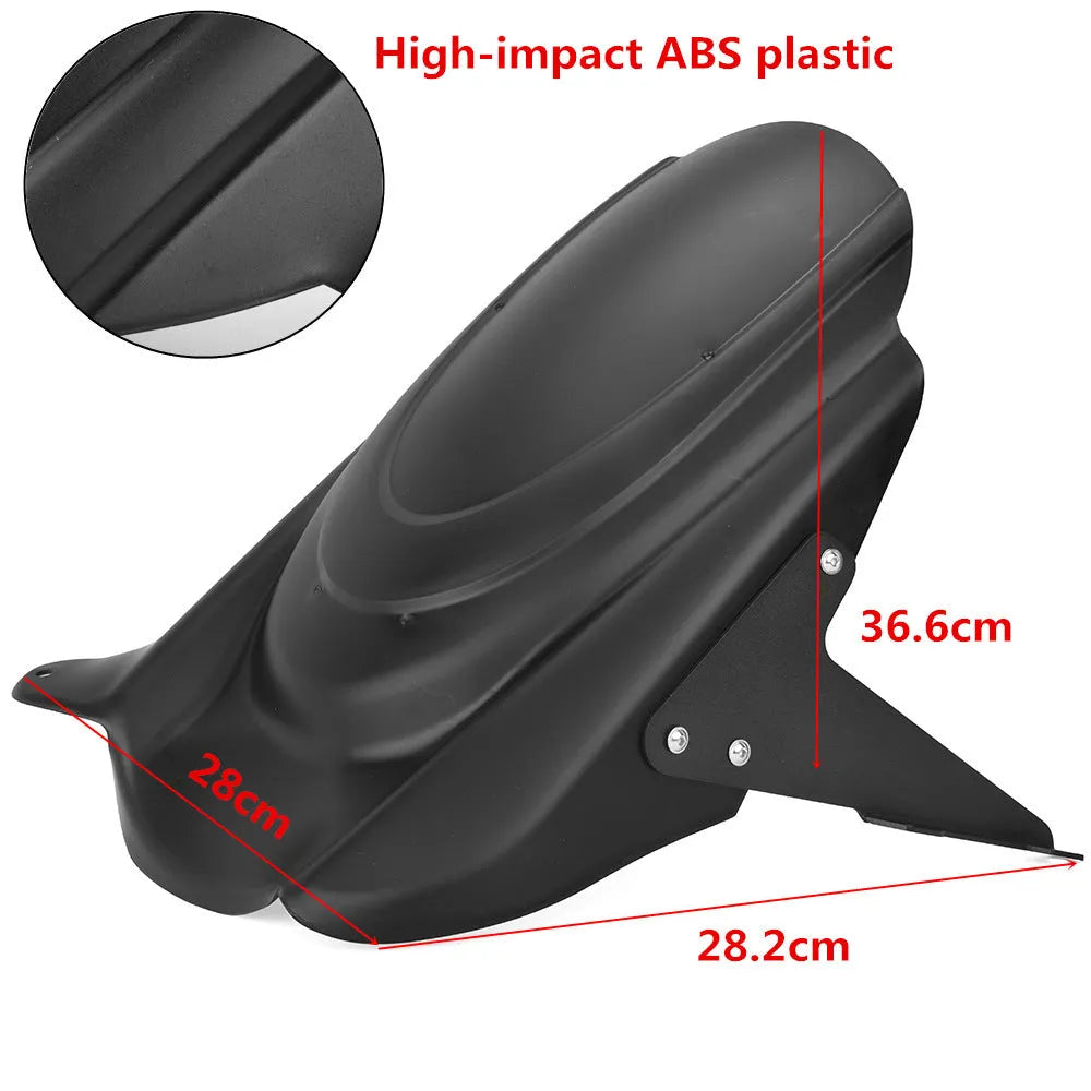 Black motorcycle middle rear mudguard for Kawasaki VERSYS650 KLE650 modified rear fender