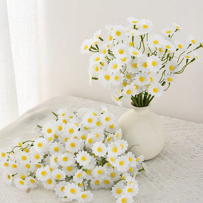 Artificial silk chrysanthemum bouquet in beige colour for wedding and photography use