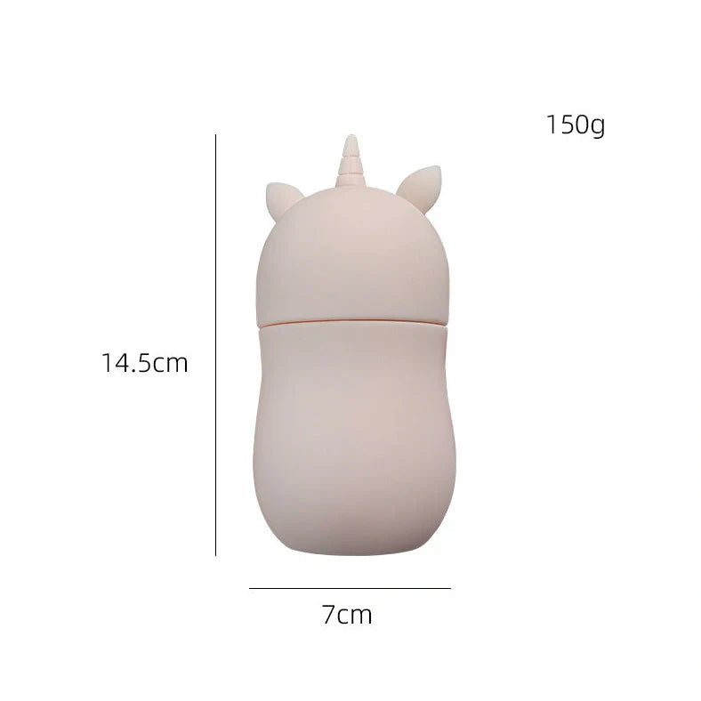 Silicone facial ice roller mold measuring 14.5cm by 7cm with pineapple and single horn style options