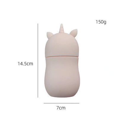 Silicone facial ice roller mold measuring 14.5cm by 7cm with pineapple and single horn style options