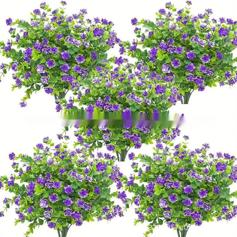 Artificial plastic flower bouquet in mixed colours for wedding and photography decoration