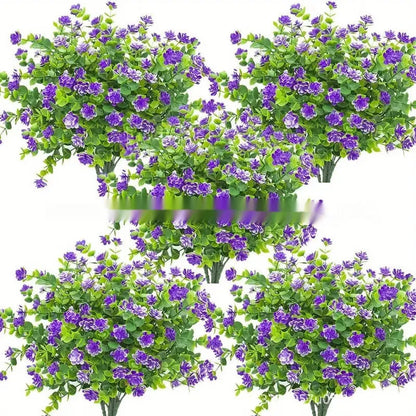 Artificial plastic flower bouquet in mixed colours for wedding and photography decoration