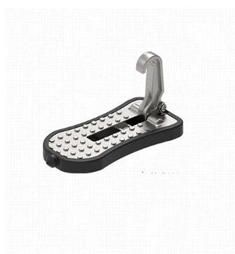 Aluminium alloy car foot assist pedal in silver, black, red, and green