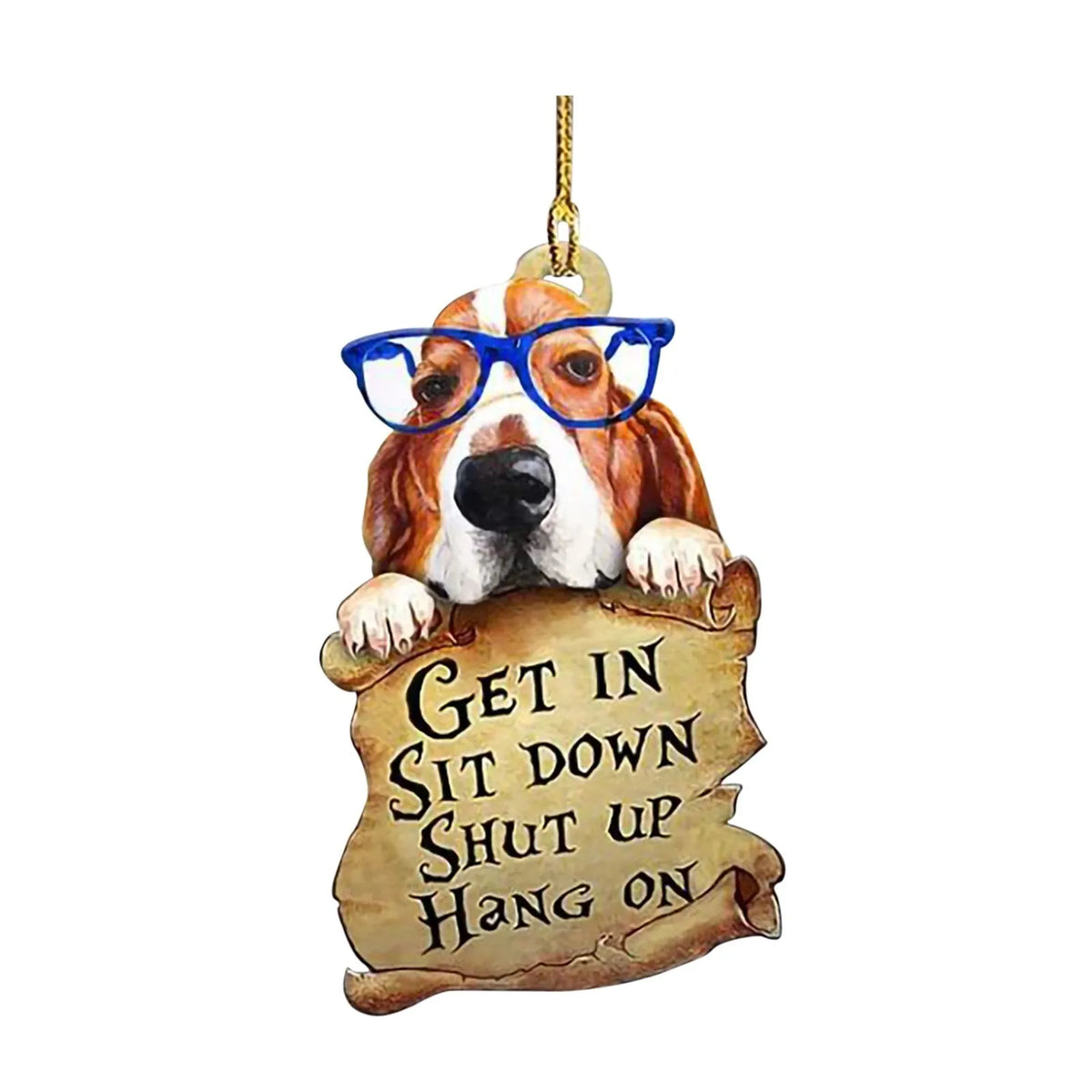 Acrylic dog pendant cartoon simulated animal 8x10cm car key backpack accessory A07 A010