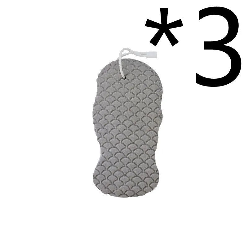 3D fish scale pattern bath sponge in white, grey, pink, or light blue for gentle exfoliation