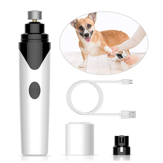Powerful electric pet nail grinder with low-vibration motor for gentle, stress-free nail trimming