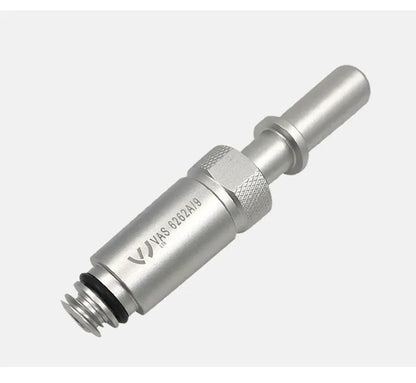 Silver metal transmission refuelling joint tool for manual transmission fluid transfer with VAS6262-9 compatibility