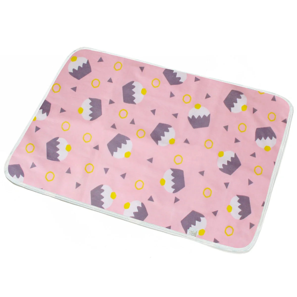 Breathable cotton cartoon waterproof baby changing pad with various patterns