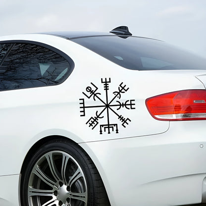 Square 13x13cm vinyl car sticker with vegetarian notebook design artwork
