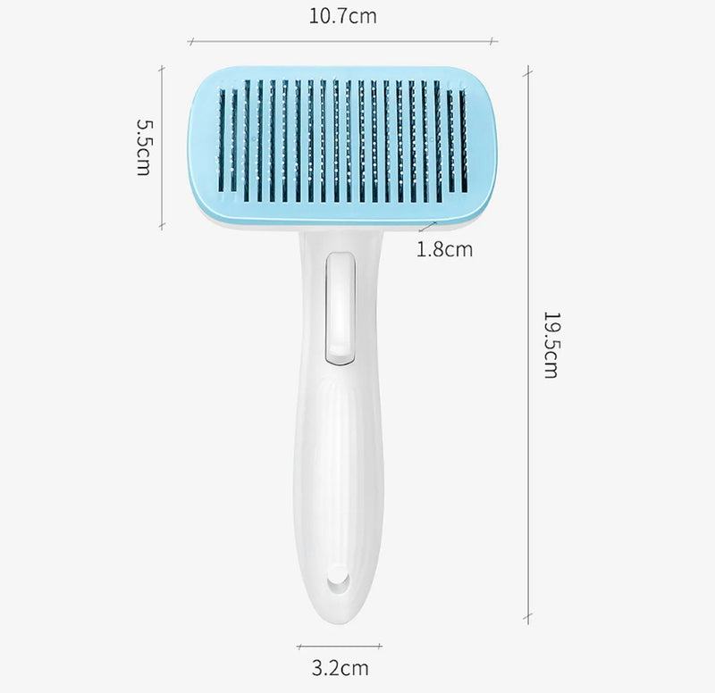 Pet Automatic Hair Removal Comb: A One-Click Solution for Dog and Cat Grooming, Removing Loose Fur with a 10.7x19.5cm Comb Head Weighing 142g