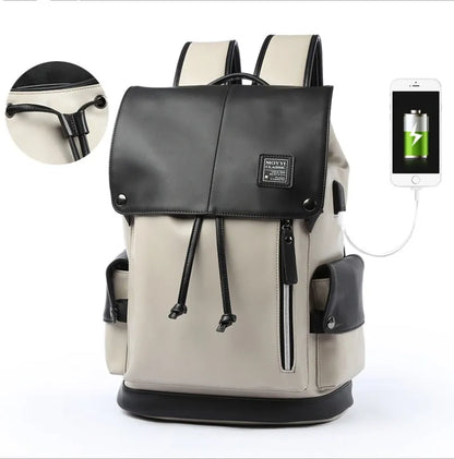 Square vertical crossbody bag in high quality PU with double root strap, car suture detail, 31x17x44cm, black or black and white