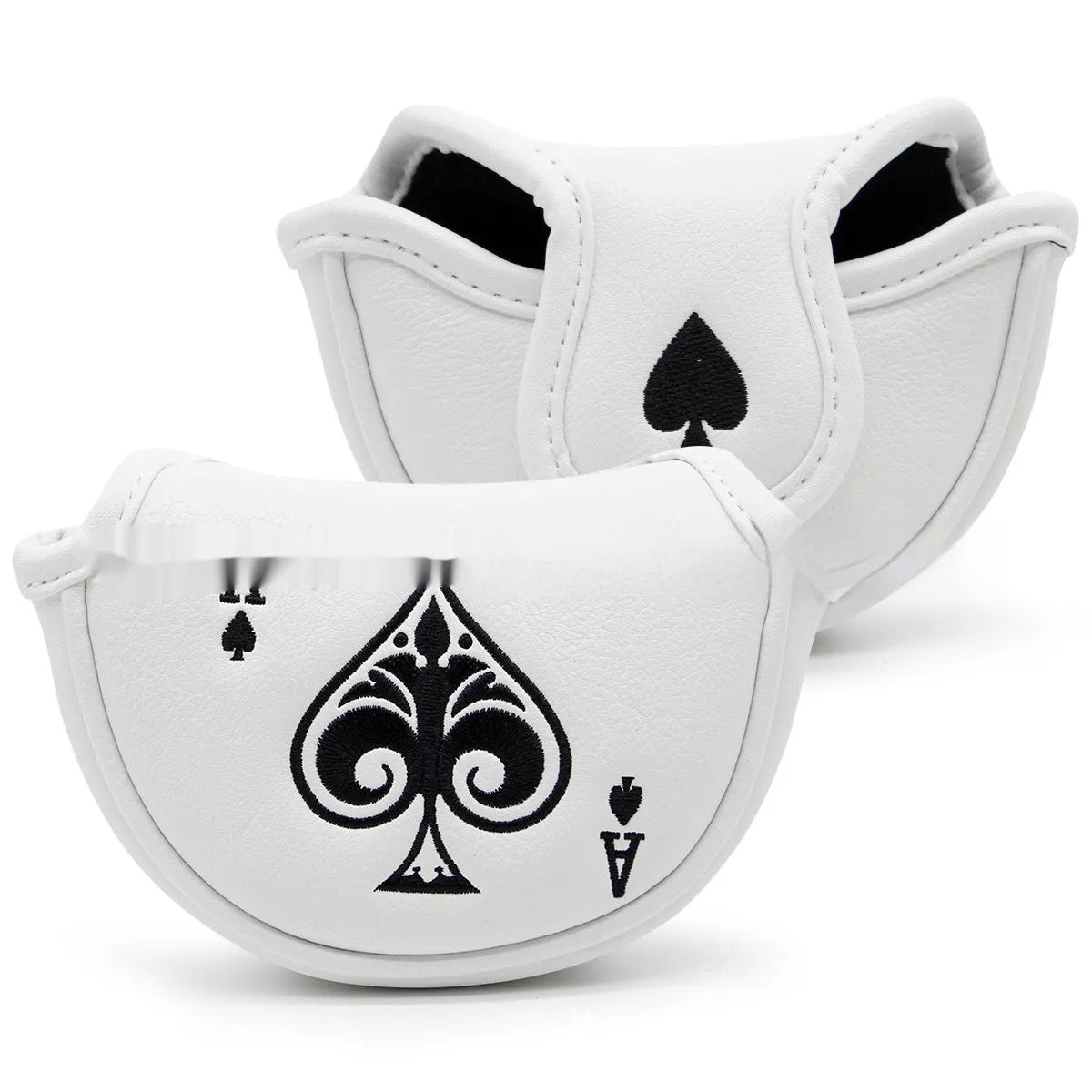 PU golf putter sleeve protection cover accessory shown in available colour options