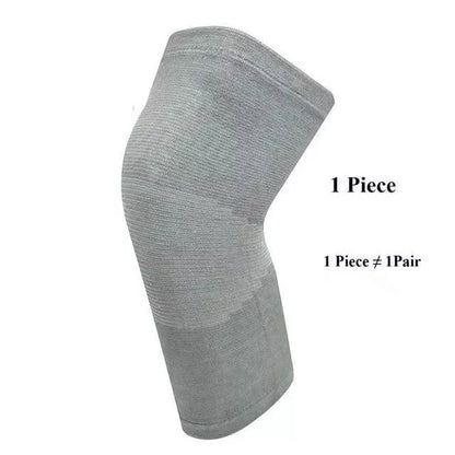 Knee support sleeves for joint pain and arthritis relief in black, skin, and gray