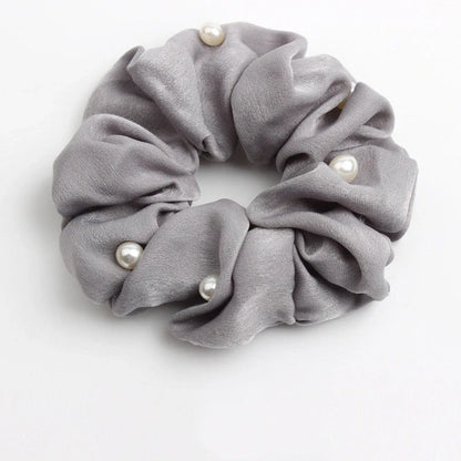 Creative rubber band fabric hair accessories hair ring in six colours including red, black, dark blue, pink, grey, light blue