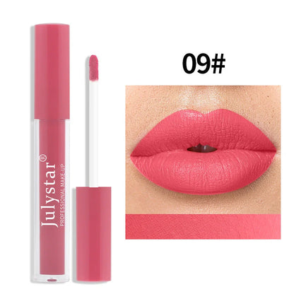 Matte lipstick tube with soft fog texture, 2.5ml content, 3-year shelf life