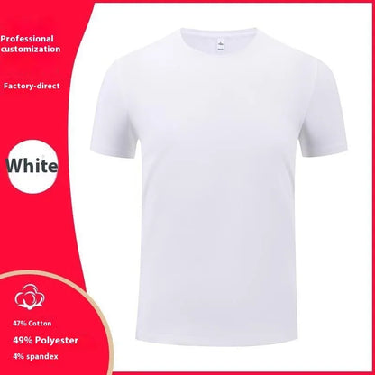 Men's washed cotton round neck T-shirt in straight fit with short sleeves, shown in multiple solid colours