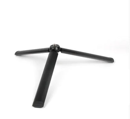 Black aluminium mobile phone tripod with PTZ adjustments for handheld stabilisation