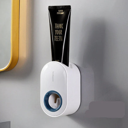 Automatic Wall-mounted Toothpaste Squeezer in multiple colors for efficient dispensing