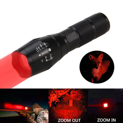 Portable mini LED zoom flashlight with adjustable focus for outdoor activities