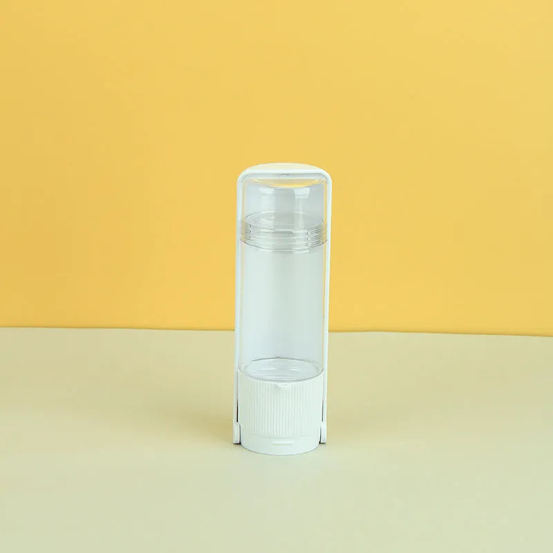 Portable pet water bottle 280ml HIPS with drawer trough, one-click lock, and drawstring, 7.9 x 7.4 x 21.2cm