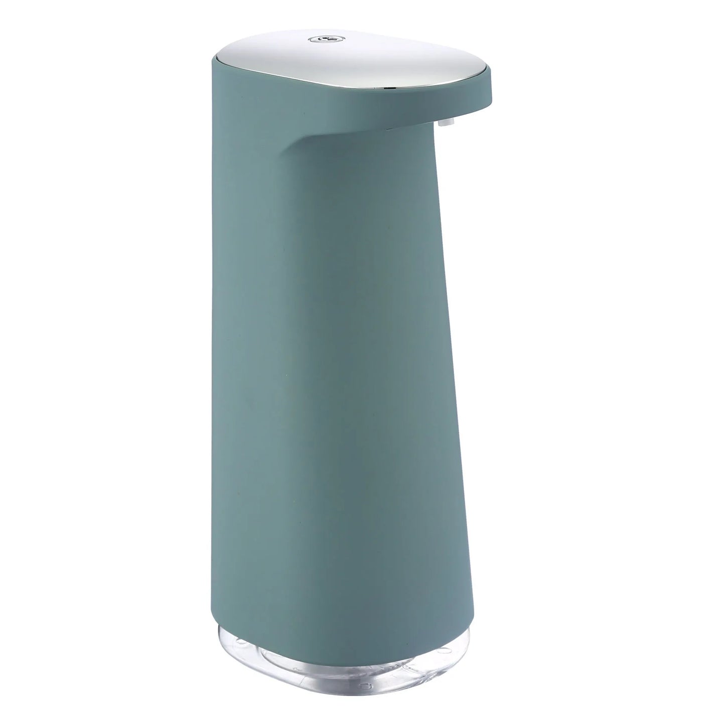 White automatic foam soap dispenser with infrared sensor for touch-free hand washing.