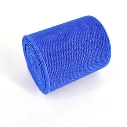 5cm wide fashion colour rubber elastic band in ten colour options on a white background