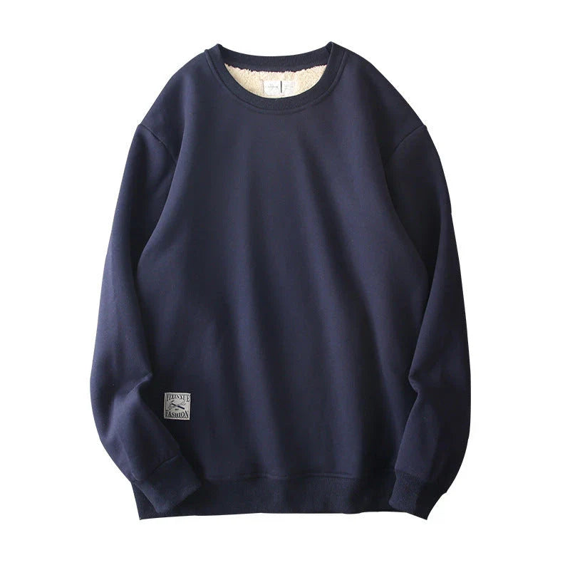 Cozy fleece pullover sweatshirt for men in a variety of classic colors