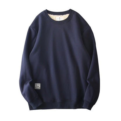 Cozy fleece pullover sweatshirt for men in a variety of classic colors