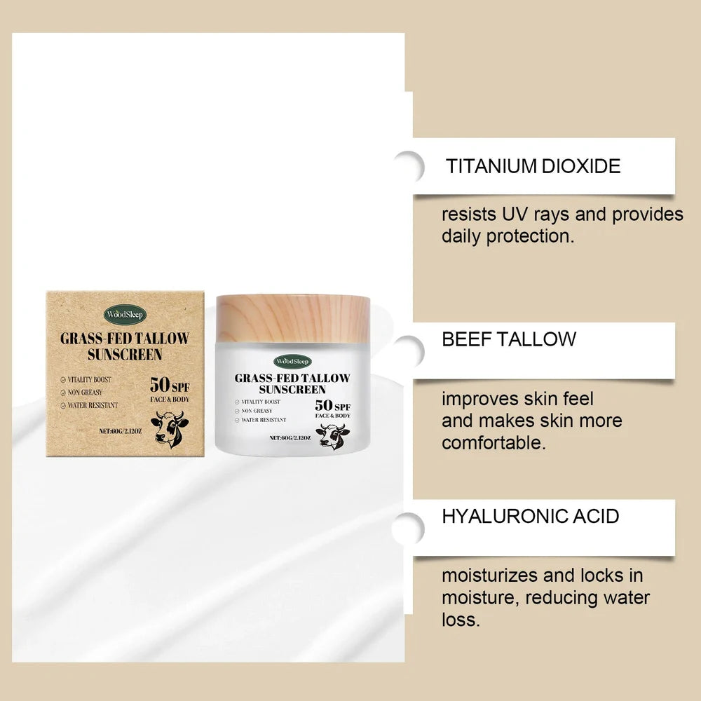 60g butter moisturising protective cream tube with SPF, hyaluronic acid and shea butter formulation