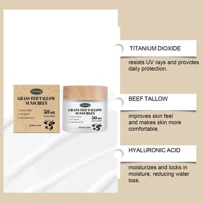 60g butter moisturising protective cream tube with SPF, hyaluronic acid and shea butter formulation