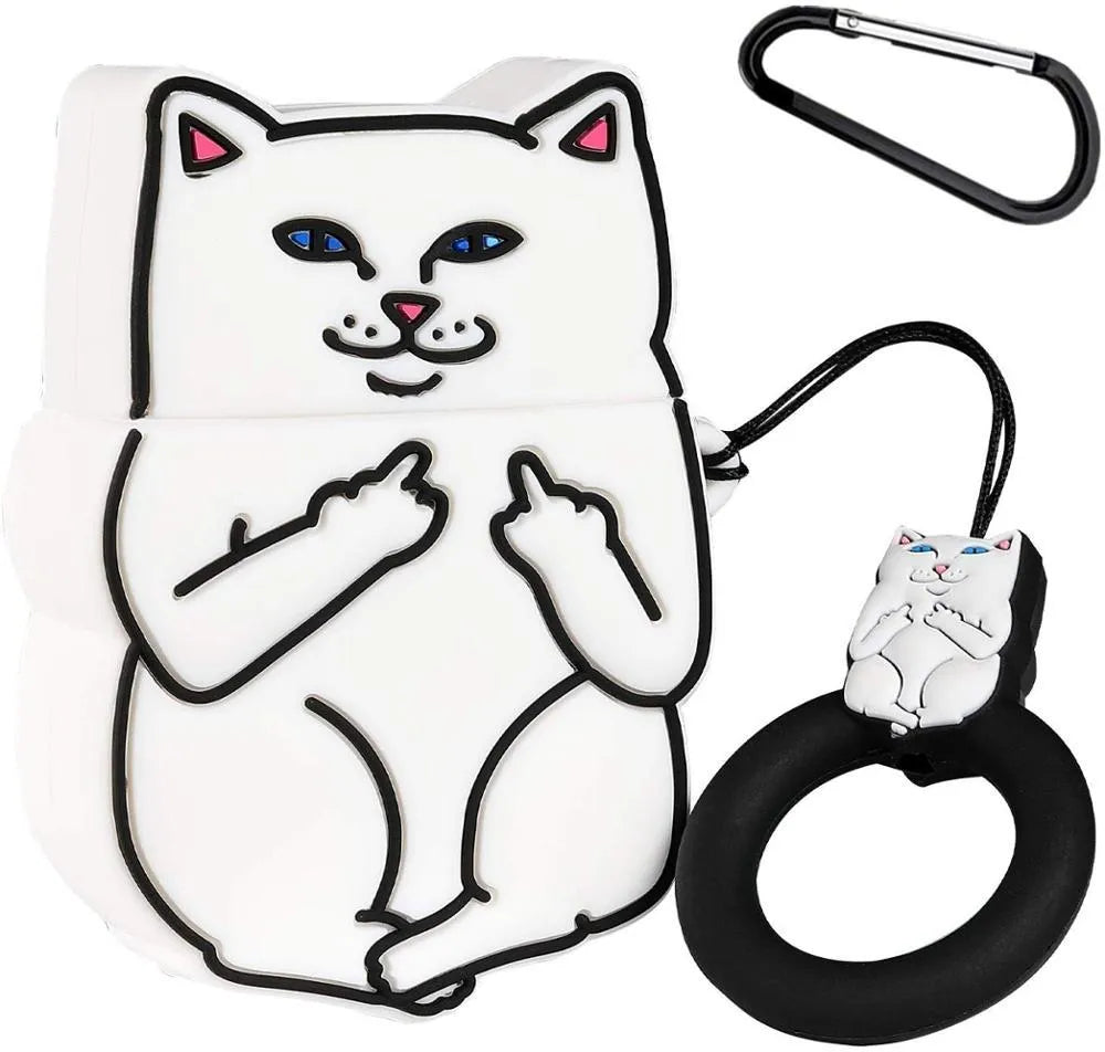 Silicone protective sleeve for Apple AirPods 1 and 2 with cartoon animal designs