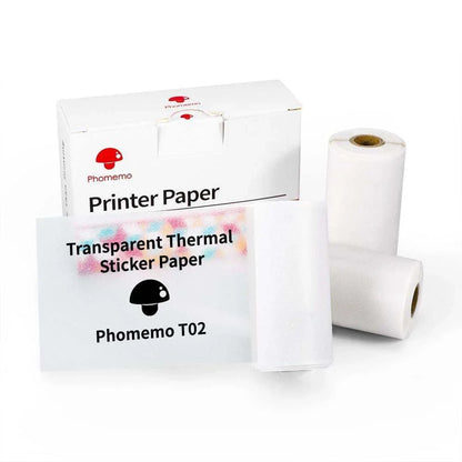 Compact Bluetooth-enabled thermal label printer in white, pink, and green colors with various label options