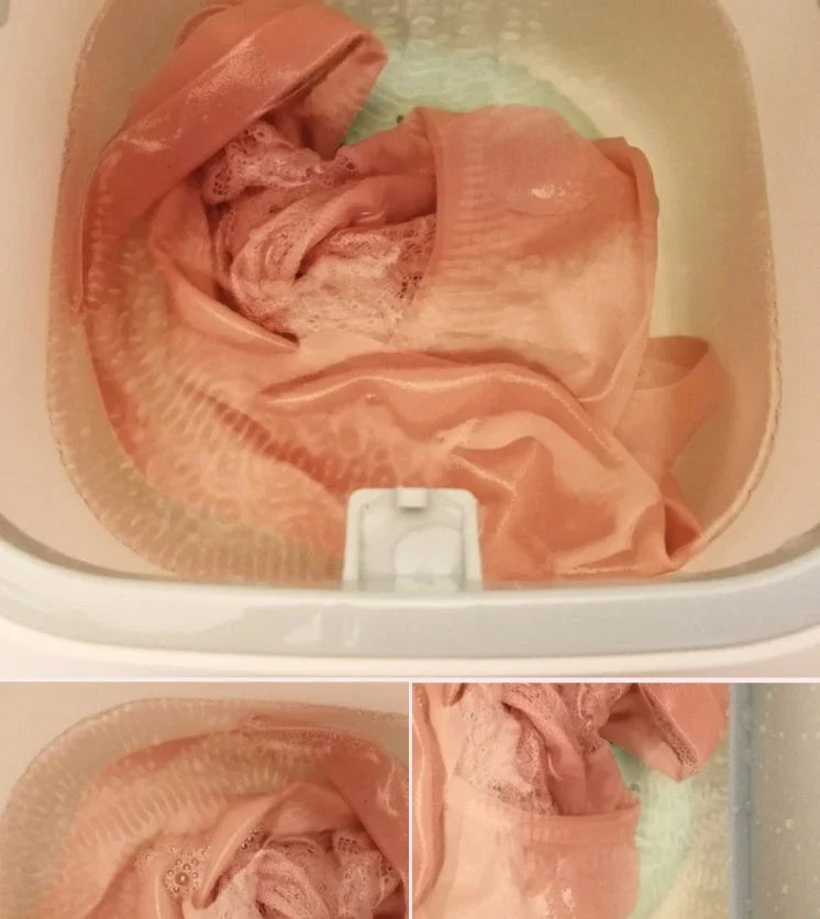Compact ultrasonic washing machine for delicate fabrics with USB power and various colour options