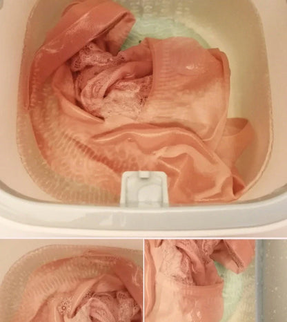 Compact ultrasonic washing machine for delicate fabrics with USB power and various colour options