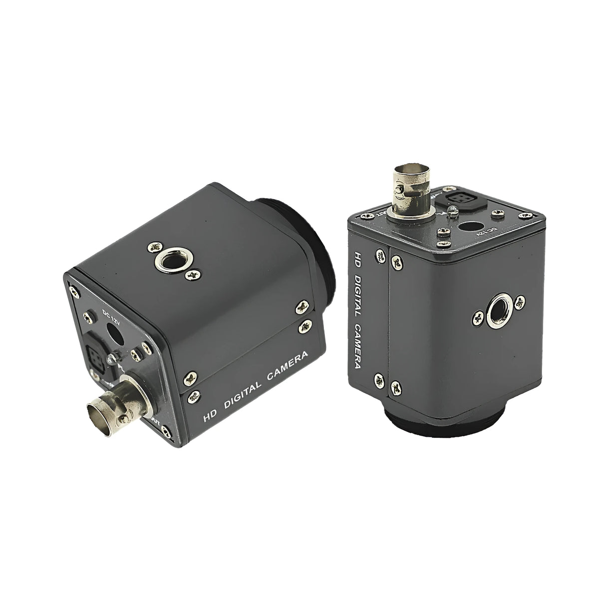 HC-109 black metal industrial gun camera for microscope inspection with high resolution imaging
