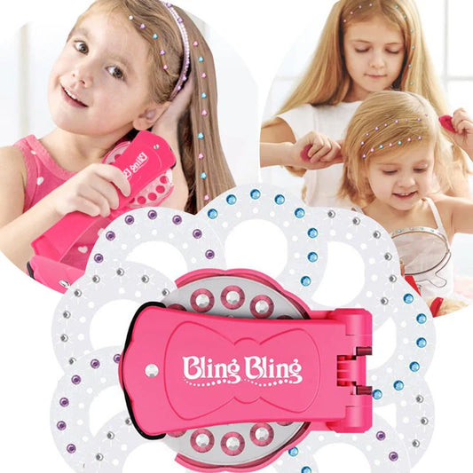 Bling Nail Drill Tool Diamond Supplement Set with 180 adhesive gems for easy styling
