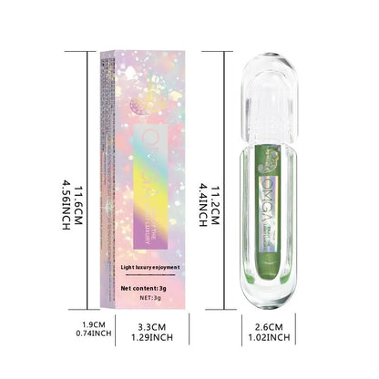 Chameleon rhinestone liquid eye shadow with pearlescent glittering highlights in six colour options