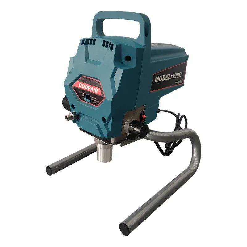 110V electric latex paint spraying machine with spray gun, hose, and extension rod