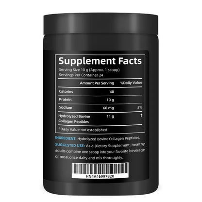 Collagen vitamin capsules 246g bottle with label, single pack for daily collagen supplementation