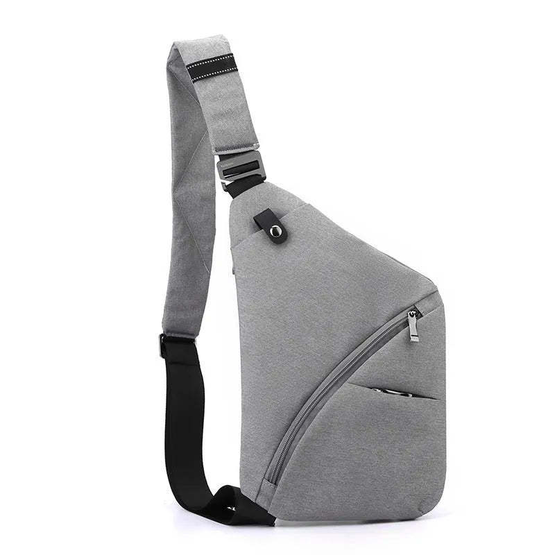 Men's Oxford cloth travel shoulder bag in urban simplicity design with letter print