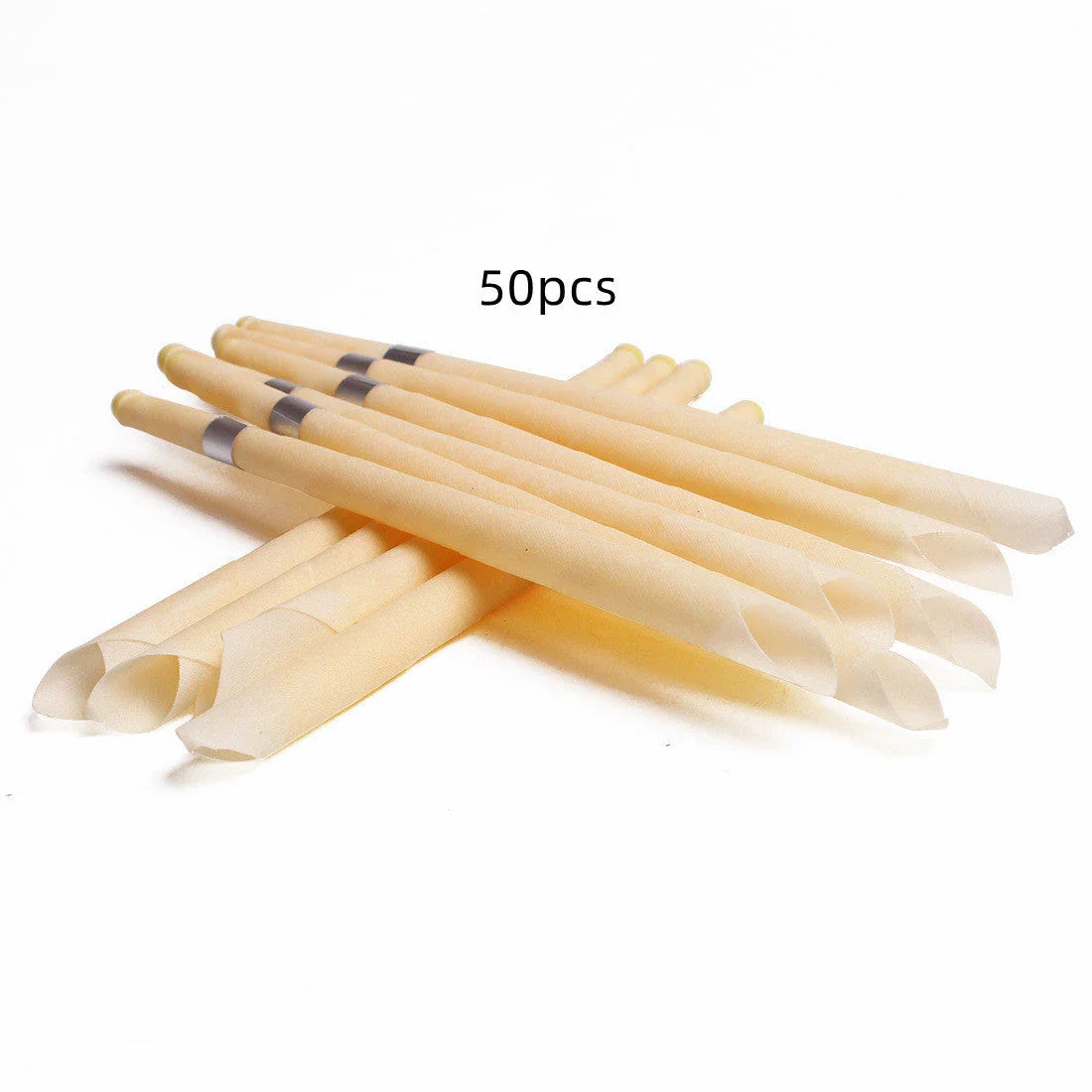 Premium beeswax ear candles with organic materials for soothing ear care and cleansing
