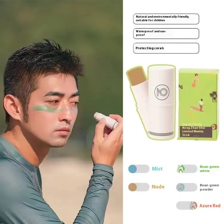 Zinc oxide sunscreen mud for diving and snorkelling in five colour options