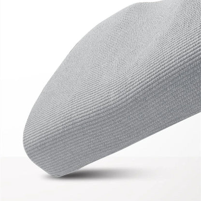Adjustable memory foam massage pillow with knitted cotton cover for neck pain relief and customized comfort