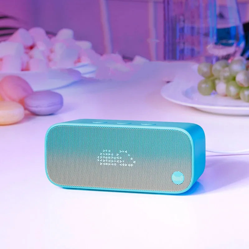 Elf sugar cube artificial intelligence smart WiFi speaker in bookshelf design with multiple colour options