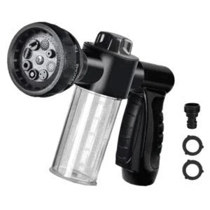 Premium high-pressure water gun with 8-in-1 adjustable nozzle for versatile household and automotive cleaning