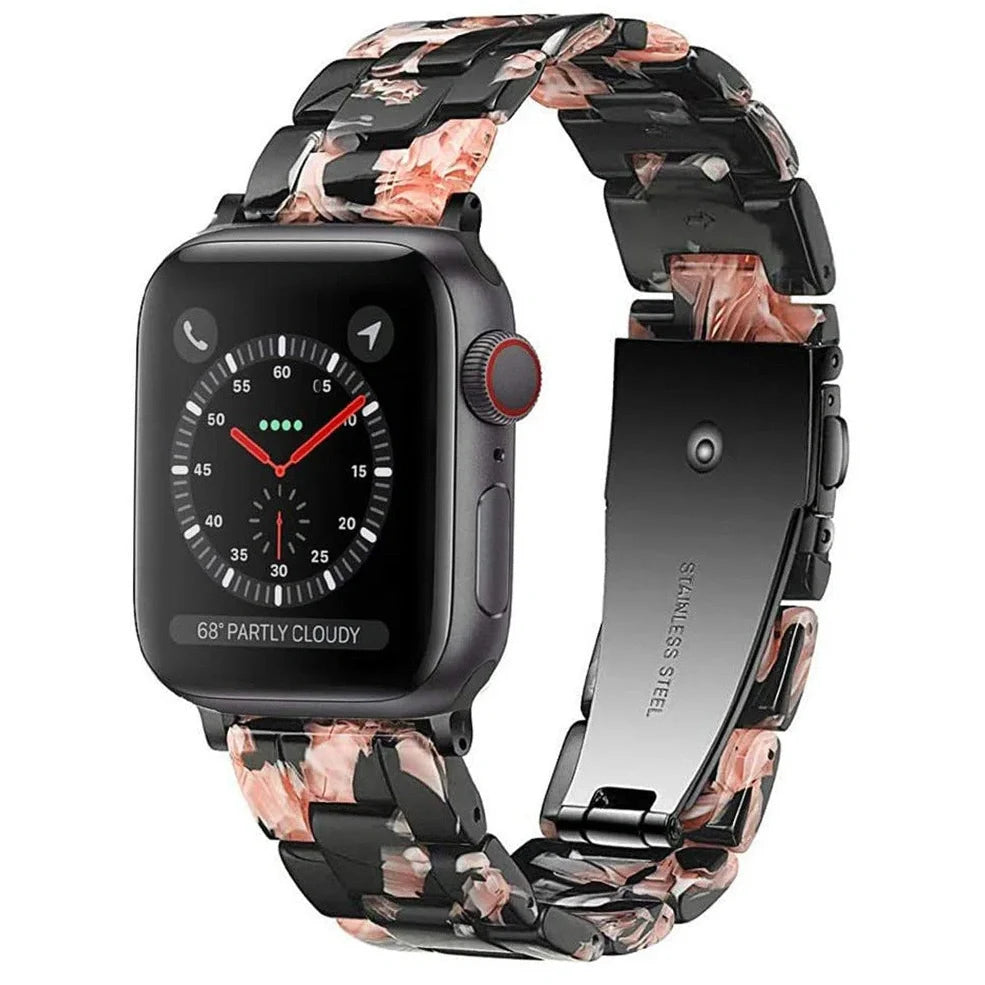 Apple Resin Slim Watch Band in multiple colours showing lightweight 35g construction and compatibility with Apple Watch