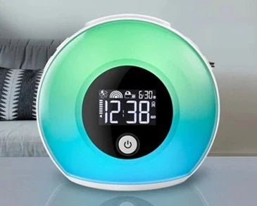 Digital Music Alarm Clock with Bluetooth 5.0 and VA LCD screen in colourful design