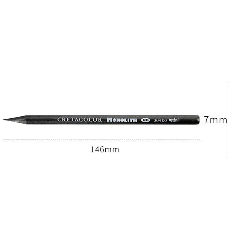 Wood-free graphite sketch pencil with 146mm length and multiple hardness options