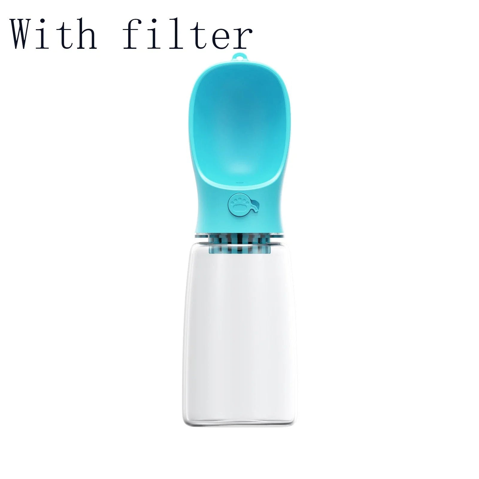 Durable, leak-proof pet water bottle with one-touch button for easy, mess-free hydration on the go